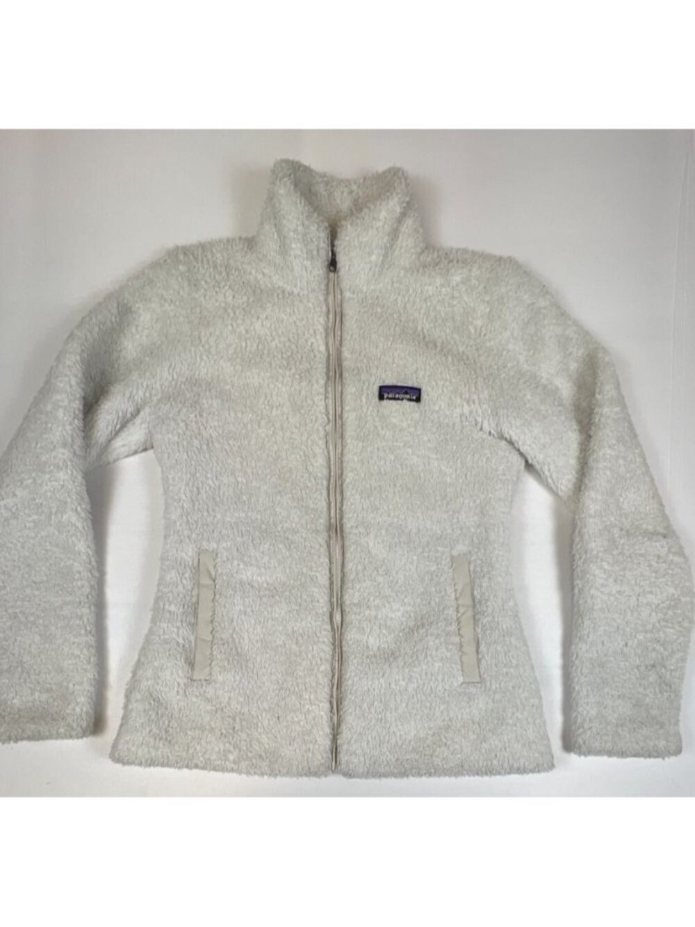 Patagonia Women S Los Gatos Full Zip Fleece Jacket White Cream High Pile